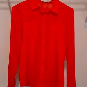 Bed button up sheer blouse